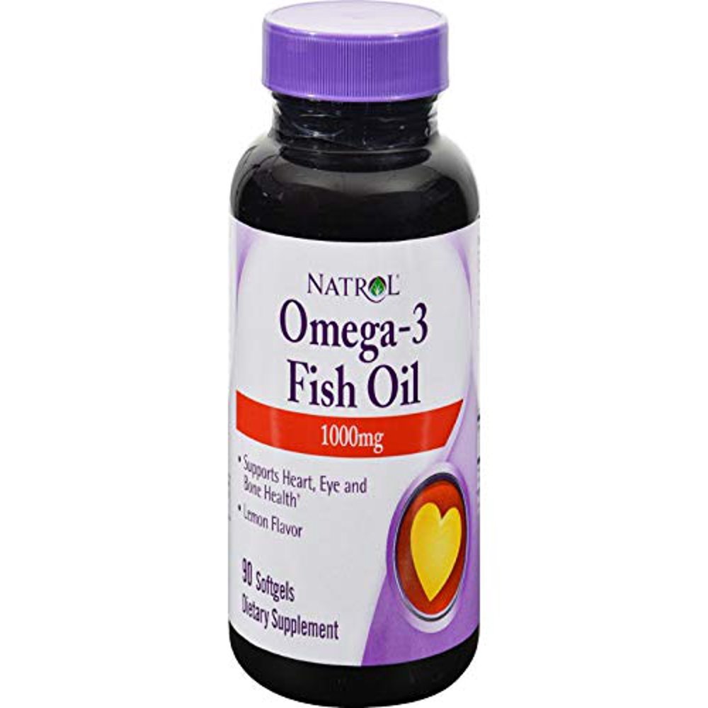 Natrol Omega3 Fish Oil Lemon 1000 mg 90 Softgels
