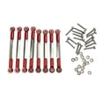 thumbnail image 1 of 8 varillas de tracción con tuerca M3 para camiones RC WPL 1/16 rojo, 1 of 9
