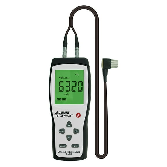 AS840 ultrasonic thickness gauge steel plate plastic glass metal digital display thickness detector thickness gauge