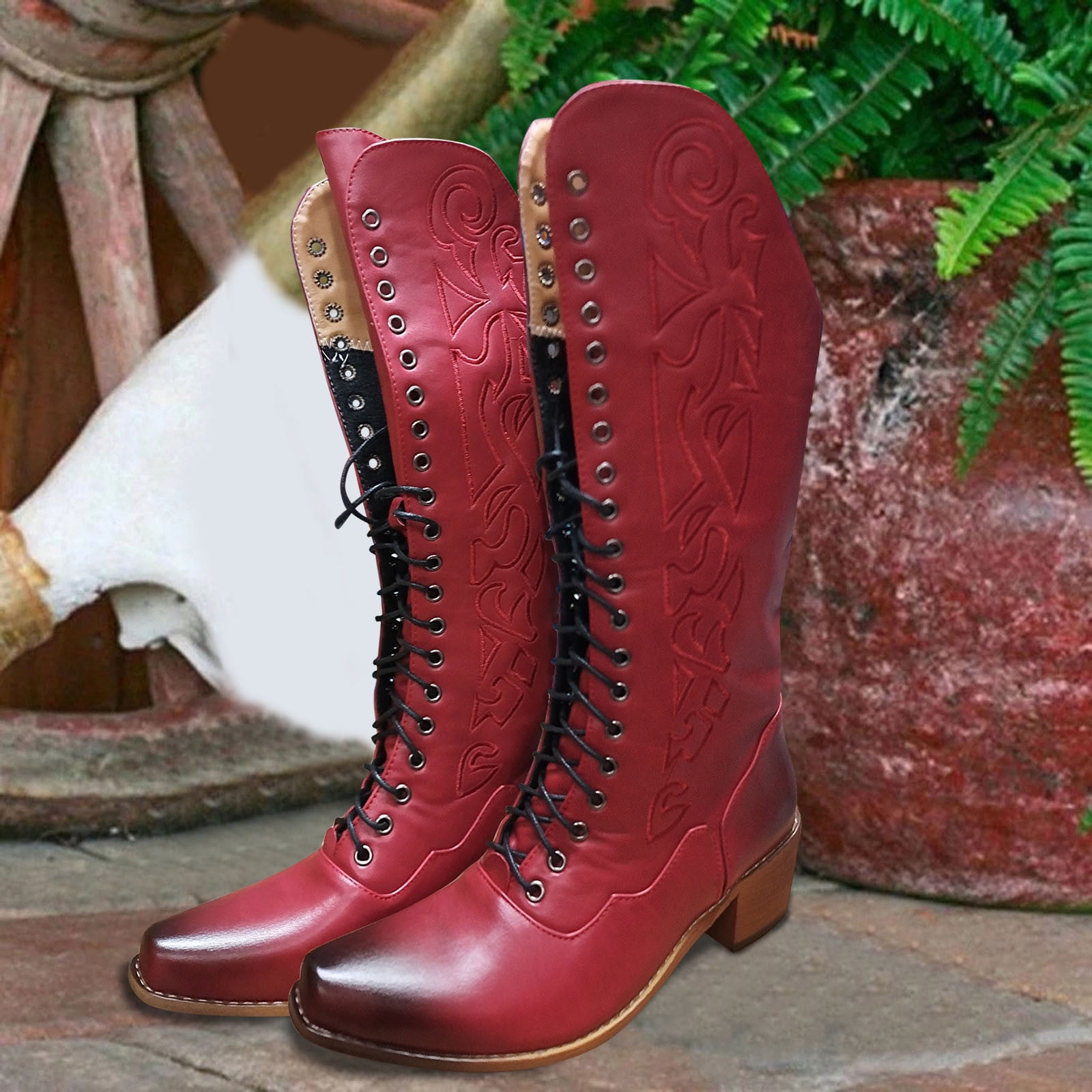 【muguet】drost border tops/RED muguet】drost border tops/RED GZ-CITY