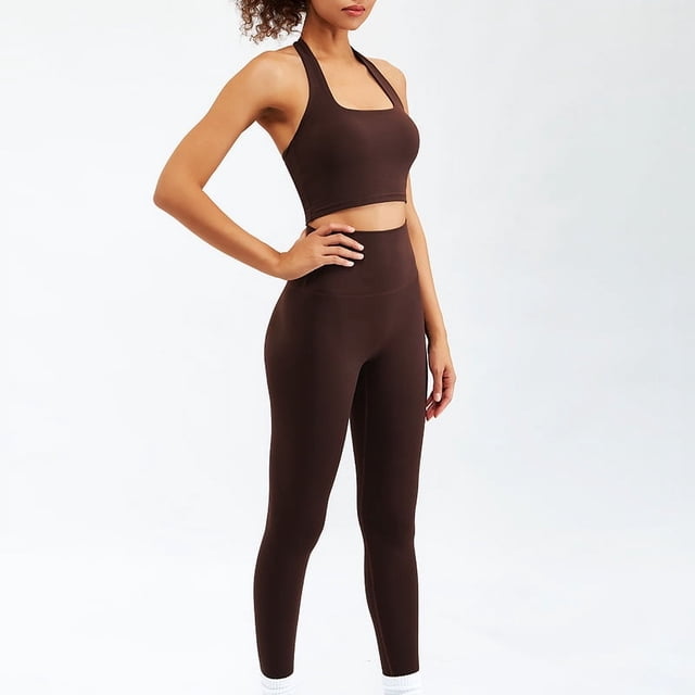 Conjunto deportivo de Yoga para mujer, chándal suave y transpirable de cintura alta, ropa deportiva para gimnasio, 2 o 3 piezas