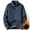 Navy, variant on ZCFZJW Mens Henley Neck Sweater Long Sleeve Chunky Sweatshirt Casual Sherpa Warm Fleece Pullover Tops Thicken Fake Two Piece Shirts XXXXL