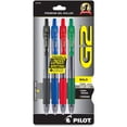 thumbnail image 1 of Pilot G2 Retractable Premium Gel Ink Roller Ball Pens, Bold Point, 4-Pack, Assorted Colors, Black/Blue/Red/Green -31255, 1 of 1