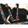 thumbnail image 3 of Showman Beaded Aztec Design 4 Piece Headstall & Breast Collar Set, 3 of 4