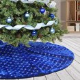 thumbnail image 1 of Falda para Árbol de Navidad Atiming de Felpa Azul 122 cm con Lentejuelas, 1 of 7
