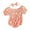 Dark Pink, variant on Newborn Girl Outfit, 6 12 18 24M Short Sleeve Pleated Flower Print Bodysuit with Headband Summer Clothes