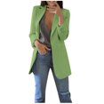 thumbnail image 1 of Lightweight Blazer Jackets for Women Lapel Collar Cardigan Open Front Blazer Suits with Pockets for Work Office, 1 of 4