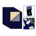 thumbnail image 4 of 10 hojas adhesivas de terciopelo suave con reverso adhesivo, tamaño A4, para manualidades Azul oscuro, 4 of 9