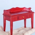 thumbnail image 3 of Miniature Writing Desk Model Mini House Simulation Desk Mini Wooden Furniture, 3 of 8