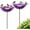 Purple-2pcs, variant on Handmade Metal Flower Garden Stake, 3 Pack Red Glass Bird Baths with Flower Design, Decorative Outdoor Bird and Bee Watering Station for Yard, Patio & Lawn, Attract Hummingbirds & Wild Birds & Bee