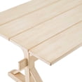 thumbnail image 5 of 71 Inch Dining Table, Natural, Wood, Kitchen Cafe Bistro Hospitality Restaurant, Modern Contemporary HB35848, 5 of 10