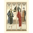 thumbnail image 2 of Vision Studio 19x24 Gold Ornate Wood Framed with Double Matting Museum Art Print Titled - Art Deco Elegance III, 2 of 4