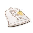 thumbnail image 4 of TOSCANA Disney Beauty and the Beast - Marble Serving Stone, White Marble with Rose Gold Accents, 4 of 4
