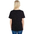 thumbnail image 3 of Ladies' Triblend Fleck Short-Sleeve V-Neck T-Shirt - BLACK FLECK - L, 3 of 3