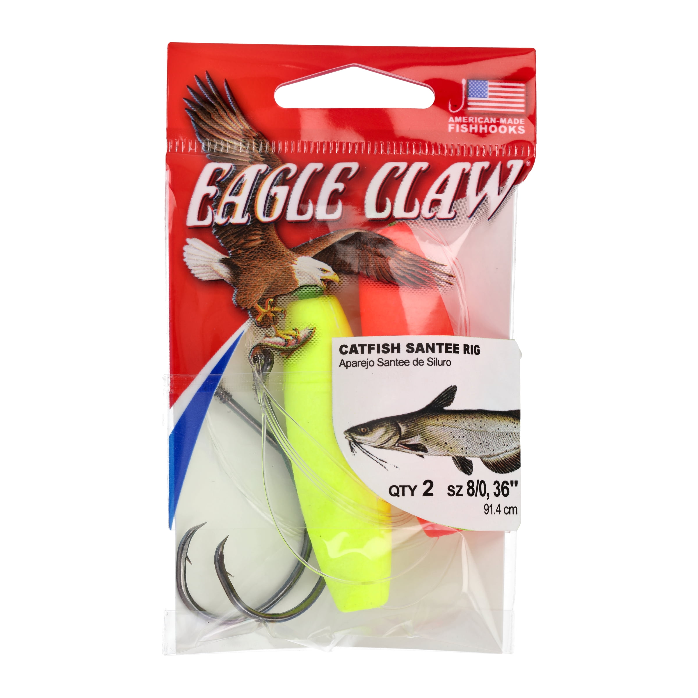 (2 pack) Eagle Claw Catfish Santee Cooper Fishing Rig