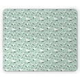 thumbnail image 1 of Bird Print Mouse Pad, Japanese Cranes and Exotic Trees, Rectangle Non-Slip Rubber Mousepad, Pale Blue White, by Ambesonne, 1 of 2