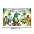 thumbnail image 3 of Dinosaur Birthday Banner Backdrop For Kids Decorations Prehistoric Party Supplies Happy Birthday Backdrop Dino Banner Dinosaur Decorations For Birthday Party 71X43 Inch Home Decor, 3 of 3