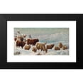thumbnail image 2 of Charles Jones 14x9 Black Modern Framed Museum Art Print Titled - Winter in the Highlands (1871), 2 of 5