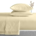 thumbnail image 2 of Sheet Set - 4 Piece 100% Egyptian Cotton, Luxury Soft and 600TC, Deep Pocket of 18 Inch Fitted Sheet, Long Staple & Comfy Sheets with Pillowcases - Ivory Solid, Cal-King Size., 2 of 6