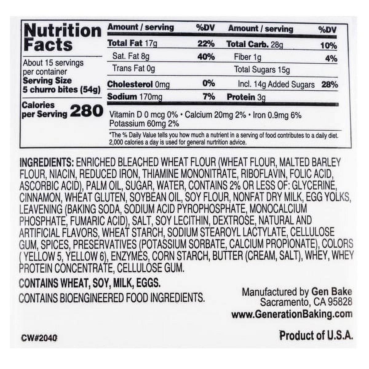 Gen Bake Churro Donut Bites, 30 Ounce