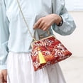 thumbnail image 3 of Jiibva Retro Shoulder Chain Messenger Clutch Chinese Style Embroidered Jacquard Women's Evening Bags, 3 of 7