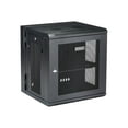 thumbnail image 3 of StarTech.com 12U 19" Wall Mount Network Cabinet, 16" Deep Hinged Locking IT Network Switch Depth Enclosure, Vented Computer Equipment Data Rack with Shelf & Flexible Side Panels, Assembled - 12U Vented Cabinet (RK12WALHM) - Rack enclosure cabinet - wall mountable - black - 12U, 3 of 8