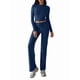 thumbnail image 1 of Conjuntos de 2 Piezas para Mujer, Larga, Cuello Redondo, Pantalones Acampanados de Cintura Alta, Conjuntos de Chándal, Ropa de Calle. Azul Real S, 1 of 9