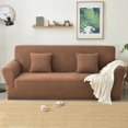 thumbnail image 2 of 2024 Jacquard Stretch Sofa Slipcover Textured Non Slip Couch Cover  Loveseat  Dark Gray, 2 of 6
