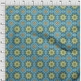 thumbnail image 4 of oneOone Polyester Spandex Teal Blue Fabric Asian Mosaic Quilting Supplies Print Sewing Fabric By The Yard 56 Inch Wide, 4 of 4