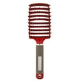 thumbnail image 2 of Cepillo de Pelo de Salón Yuyangstore Peine de Paleta de Ventilación de Cuero Cabelludo Rojo Peine de Mujer, 2 of 8
