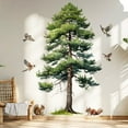 thumbnail image 2 of Large forest tree stickers, tree and bird decals, animal wall stickers Removable Peel and Stick Art Murals for Kids Room Nursery Bedroom Living Room Home, 2 of 7