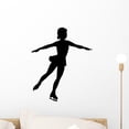 thumbnail image 1 of Ice Skating Silhouette Wall Decal by Wallmonkeys Peel and Stick Graphic (18 in H x 15 in W) WM335455, 1 of 4