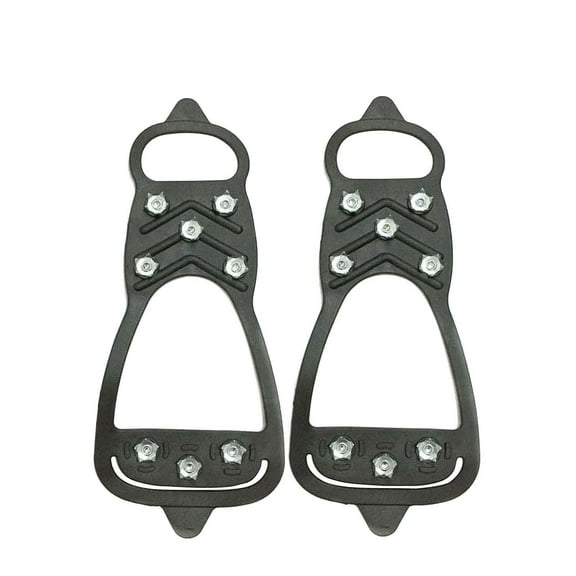 8 Tooth Snow Crampons Non Slip Ice Shoe Spikes Anti Skid Traction Cleats for Outdoor Hiking Walking on Snow Ice