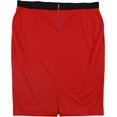 thumbnail image 2 of Alfani Jupe Crayon Scuba pour Femmes, Rouge, TTG, 2 of 2
