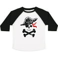 thumbnail image 3 of Inktastic Grunge Pirate Skull and Cross Bones Boys or Girls Toddler T-Shirt, 3 of 5