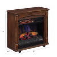 ChimneyFree Rolling Mantel with 3D Infrared Quartz Electric Fireplace - image 3 of 6