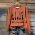thumbnail image 2 of Halloween Sweaters for Women Halloween Sweatshirts Pullovers T Shirts Tops Witch Graphic Sweatshirts Crew Neck Soft Lightweight Long Sleeves Print for Halloween Parties Womens Sweaters, 2 of 5