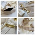 thumbnail image 3 of Bolsa De Pecho Bolso de pecho con patrón de cocodrilo, bolso de hombro informal con monedero redondo pequeño (blanco) Likrtyny Para Estrenar, 3 of 9