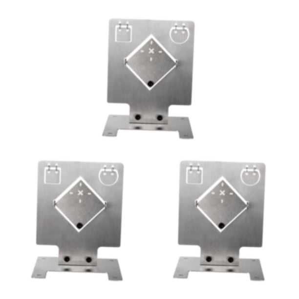 Greeniant Objetivo de práctica de tiro duradero de acero inoxidable con diseño de anillo colgante Type1 NO1