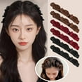 thumbnail image 3 of Unisex Plastic Flocked Bangs Hair Clips for Various Hairstyles, Gentle on Hair and Easy to Carry, 3 of 9