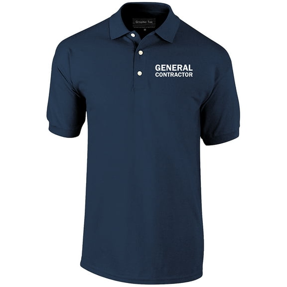 General Contractor Polo Shirt, Construction Polo, Manager, Building Inspector