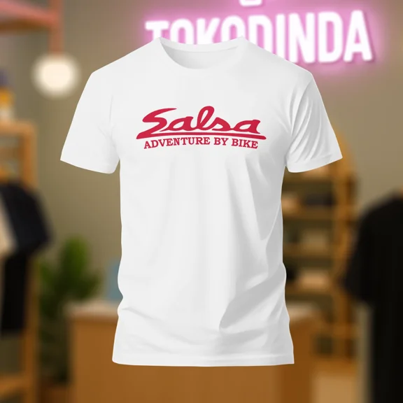 salsa advanture by bike logo T-Shirt Funny Made In USA S-5XL