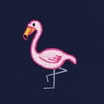 thumbnail image 2 of Dalix Flamingo Embroidered Fleece Crewneck Long Sleeve Sweatshirt Mens in Navy Blue L Large, 2 of 5