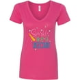 thumbnail image 3 of Inktastic Sparkle Like a Unicorn Women's V-Neck T-Shirt, 3 of 5