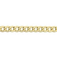 thumbnail image 3 of Auriga 10K Yellow Gold 7 mm Semi-Solid Curb Chain Necklace for Mens 24", 3 of 6