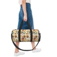 thumbnail image 6 of Zufioo 70s Hippie Style Print Round Sports Travel Duffel Bag, Airplane Weekender Bag, Waterproof Gym Backpack, Unisex, 6 of 6
