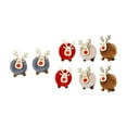 thumbnail image 3 of PTOOTP 8-Piece Christmas Elk Hanging Ornaments Assorted Colors for Holiday Home Decoration, 3 of 8