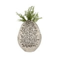 thumbnail image 2 of Decorative Aluminum Vase with Organic Cutout Design Sculptural Metal Accent Piece Modern Abstract Openwork Motif Freestanding Etched Detailing Artisan Style Vase Contemporary Home Decor Element, 2 of 11