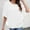 White, variant on Women's Stylish Flowy Top Solid Color T Shirt Women Shirt Workout Athletic Tops for Women Loose Fit Stretchy Shirts for Women T Shirt for Women Summer Set Shirt for Women Neck Tops for Women Women
