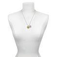thumbnail image 3 of Delight Jewelry Goldtone Large Disc Letter - Q - 3/4'' Silvertone Script Initial Disc - P - Charm Necklace, 20"+3", 3 of 4